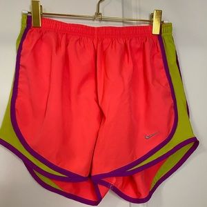 Coral Nike shorts